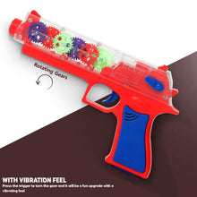 Plastic Gear Simulation Laser Toy Gun – 3D Lights, Music & Rotating Gear (1 Pc, 3+ Years) - dailyneed.life