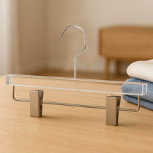 Heavy-Duty Transparent Acrylic Hanger With Adjustable Clips - dailyneed.life