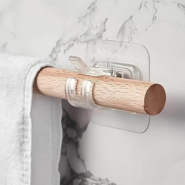Wall Mount Transparent Self-Adhesive Clip with Strong Spring Grip - dailyneed.life
