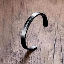 Customized / Personalized Stylish Kada Bracelet (1 Pc / Black) - dailyneed.life