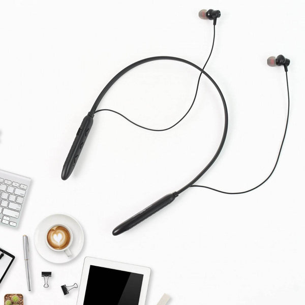 Bluetooth Wireless Neckband Earphones, 40H Playtime, IPX Water-Resistant, High Bass - dailyneed.life