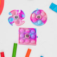 Silicone Pop It Fidget Spinner Keychain Toy (1 Pc) - dailyneed.life