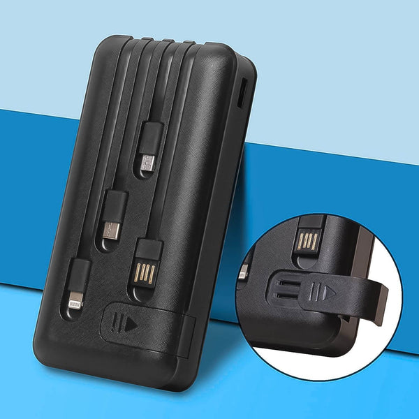 10000mAh, 12W Fast Charging Power Bank with built 4 in 1 USB with Mobile Holder (1 Pc) - dailyneed.life