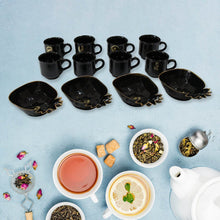 Pine Junction Ceramic Tea / cups / Mug Set With Pineapple Shape Serving Bowl (12 Pcs set) - dailyneed.life