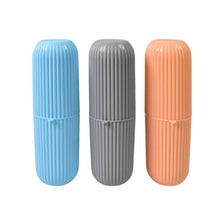 Capsule Shape Travel Toothbrush Toothpaste Case Holder (Multicolor / 3 Pcs Set) - dailyneed.life