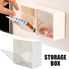 4037Adhesive Wall Mounted Flip Storage Box Holder Small Object Storage Case ( 1 pcs ) - dailyneed.life