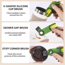 3-in-1 Multifunctional Bottle & Cup Cleaning Brush – Lid & Cover Scrubber for Kitchen (1 Pc) - dailyneed.life
