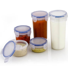 Plastic Liquid Round Airtight Food Storage Container with Leak Proof Locking Lid - dailyneed.life