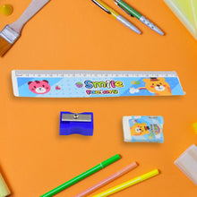 Cartoon Wooden Pencil Set for Kids Boys Return Gifts Birthday Party Space Stationary Set Pencil Eraser Sharpener Combo Kit for Kids Boys (Mix Color / 1 Set) - dailyneed.life
