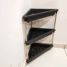 3-Layer Multipurpose Plastic Corner Storage Rack - dailyneed.life