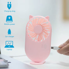Handheld Mini Fan - USB Personal Fan with Bracket, Pocket-Sized Desktop Fan (Battery Not Included) - dailyneed.life