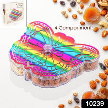 Butterfly Shape 4 Compartment Multipurpose Box | Dry Fruit Box (1 Pc) - dailyneed.life