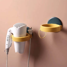 Wall Mount Hair Dryer Holder with Suction Cup, Plastic Wall Bracket for Bathroom, Beauty Salon / Home Use Self Adhesive Hair Dryer Stand Rack (1 Pc) - dailyneed.life