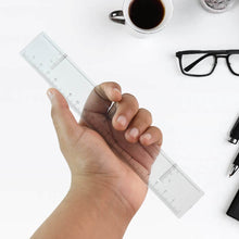 20 cm Transparent Plastic Ruler (1 Pc) - dailyneed.life