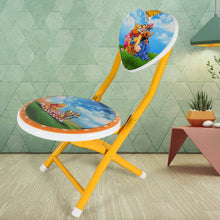 Heart Shape Kids Chair Cartoon Printed Foldable Kids / Children Folding Chair for Playrooms, Schools, Daycares, and Home. Metal and Fibre Body Picnic Beach Camping Chair (1 Pc) - dailyneed.life