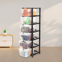 6-Layer Modular Plastic Drawer Storage Cabinet - dailyneed.life