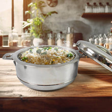 Royal Unique Hot Pot Stainless Steel Insulated Serving Casserole with Lid Handle (2000 ML) - dailyneed.life