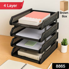 4-Layer Multifunctional File Rack with Drawers for Office Desk - dailyneed.life