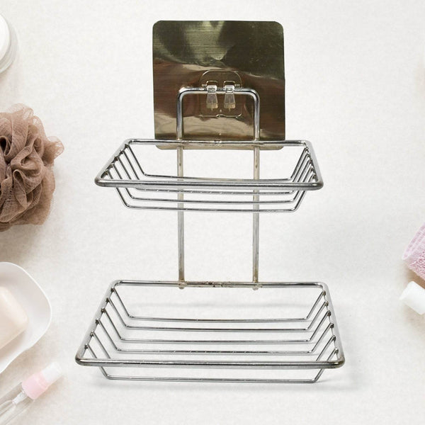 Kitchen Bathroom Soaps Storage Rack with 2 Hook for Home - dailyneed.life