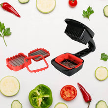 Multifunction Vegetable Cutter Manual Vegetable Quick Dicer Fruit Chopper Slicer with 3 Interchangeable Stainless Steel Blade Inserts, Non-Skid Base Slicer and Chopper - dailyneed.life