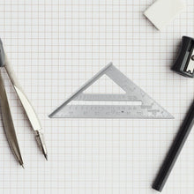 Double-Sided 45° Triangle Ruler – 7-Inch Aluminum Alloy Rafter Square for Home & Industrial Use - dailyneed.life