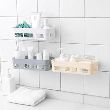 ABS Plastic Shower Corner Caddy Basket Shelf Rack with Wall Mounted Suction Cup for Bathroom Kitchen - dailyneed.life