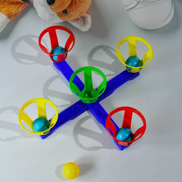 Baskets and balls fun toy for kids with 5 basket and 5 balls. - dailyneed.life