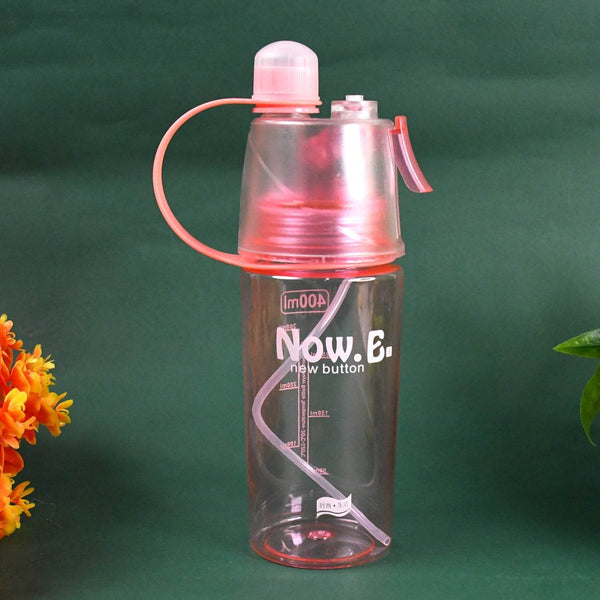 Plastic 2 In 1 Mist Spray Water Bottle (Multicolor / 400 ML / 1 Pc) - dailyneed.life