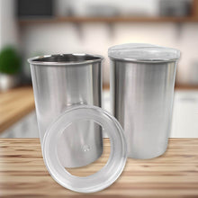 Multipurpose Stainless Steel Airtight Containers with See Through Lid (2 Pc Set / 1000 ML) - dailyneed.life