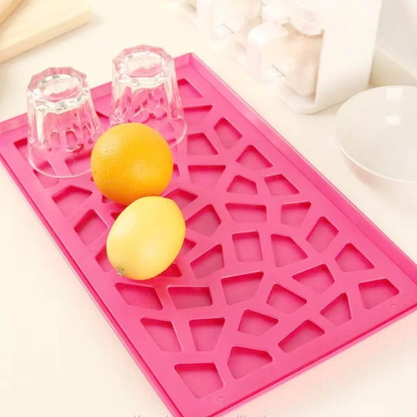 Plastic Kitchen Tray with Modern Hollow Design (40x25 cm) - dailyneed.life