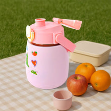 Stainless Steel Vacuum Insulated Water Bottle with Handle & Sticker (700 ML) - dailyneed.life