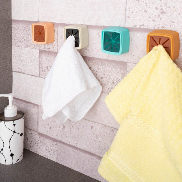 4 Pc Towel Holder – Easy Wall Mount for Bathroom & Kitchen Towel Hanging. - dailyneed.life
