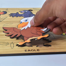 Wooden Bird Puzzle Learning Educational Board (1 Set / 28×20 Cm) - dailyneed.life