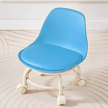 Plastic Low Round Rolling Stool with Wheels Pedicure Stool (1 pc / Mix Color) - dailyneed.life