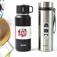 Stainless Steel Vacuum Insulated Water Bottle – 900ML Approx, Leak-Proof, Wide Mouth with Hanging Strap (Mix Color) - dailyneed.life