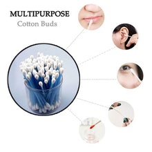 Small Cotton Buds for ear cleaning, soft and natural cotton swabs (100 per pack) - dailyneed.life