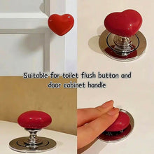 Multipurpose Cabinet Door Handle Drawer, Heart-shaped Knob Pulls Toilet Press Button (1 Pc) - dailyneed.life