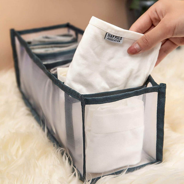 7 Grid Clothes Organizer for Wardrobe Storage - dailyneed.life