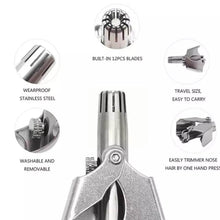 Nose Hair Clipper, Stainless Steel Hair Remover (1 Pc / With Brush & Plastic Case) - dailyneed.life