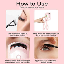 Electric Heated Eyelash Curlers (1 Pc) - dailyneed.life