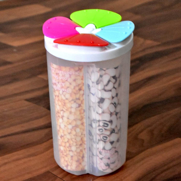 4 Section Storage containers airtight Transparent Food Plastic Storage Container - dailyneed.life