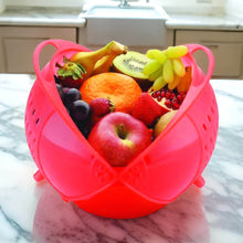 Plastic Revolving Multi Functional Rice, Vegetable Fruit Wash Basket Bowl - dailyneed.life