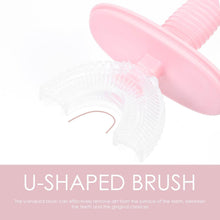 Kids U-Shaped Silicone Toothbrush – 360° Cleaning for Ages 2-6 (1 Pc) - dailyneed.life