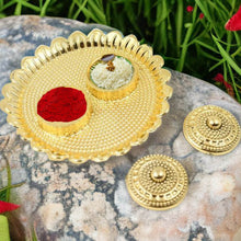 Round Shape Special Puja Thali, Kumkum Thali Holder (1 Pc / Big) - dailyneed.life