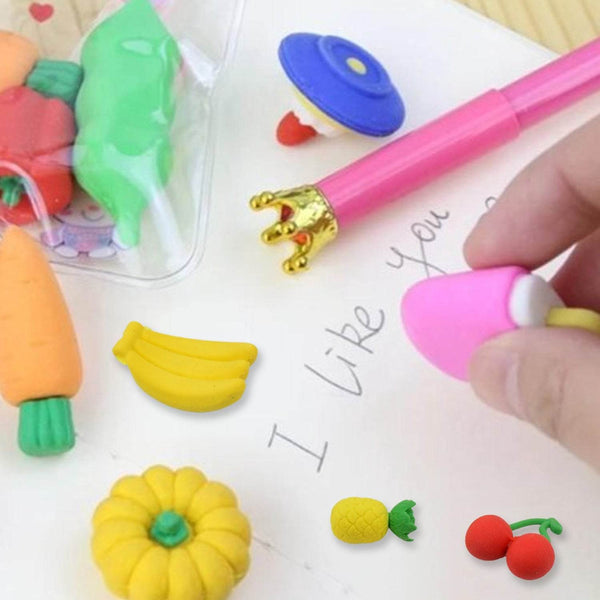 Mix Design Fancy & Stylish Colorful Erasers (1 Set / 3 Pc Set) - dailyneed.life