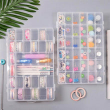 36 Grids Clear Plastic Organizer Box with Adjustable Compartment Dividers, Jewellery Storage Organizer Collection Box (1 pc ) - dailyneed.life