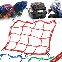 Heavy-Duty Elastic Bungee Cargo Net Mesh Holder - 4 Adjustable Hooks for Motorcycle Tank and Helmet, Octopus Holder for Backpacks and Helmets - dailyneed.life
