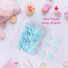 Mini Portable Travel Soap Paper Sheets Flower Shape (100 Pcs Set Approx / Mix Color) - dailyneed.life