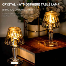 2in1 Transparent Mini Crystal Table Lamp with Reflection Light - dailyneed.life