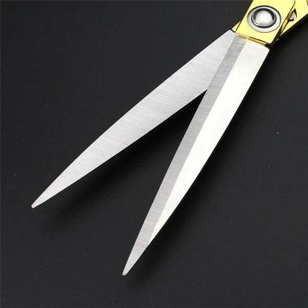 Stainless Steel Tailoring Scissor Sharp Cloth Cutting for Professionals (9.5inch) (Golden) - dailyneed.life